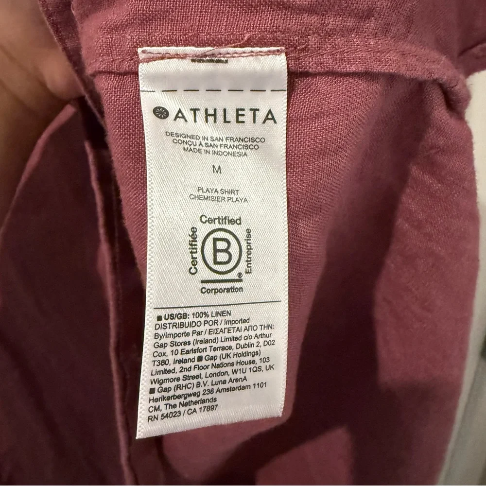 Athleta Linen Button Down Top - Picture 4 of 4